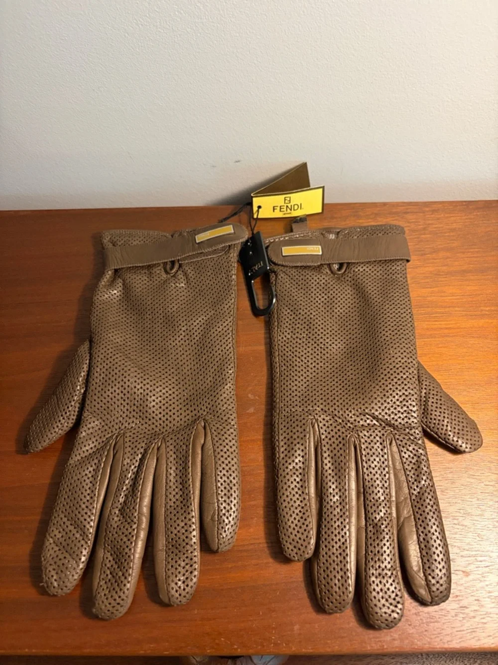 Vintage Fendi Leather Driving Gloves